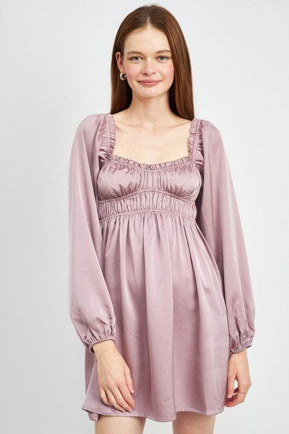 BABY DOLL MINI DRESS WITH RUFFLE DETAIL - Shop Style & More | Fresh Looks, Everyday Deals & Free Shipping