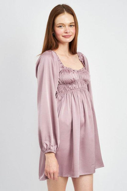 BABY DOLL MINI DRESS WITH RUFFLE DETAIL - Shop Style & More | Fresh Looks, Everyday Deals & Free Shipping