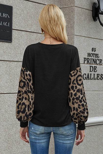 Crew Neck Puff Sleeve Solid Top - Shop Style & More | Fresh Looks, Everyday Deals & Free Shipping