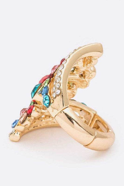 Mix Stone Crystal Statement Stretch Ring - Shop Style & More | Fresh Looks, Everyday Deals & Free Shipping