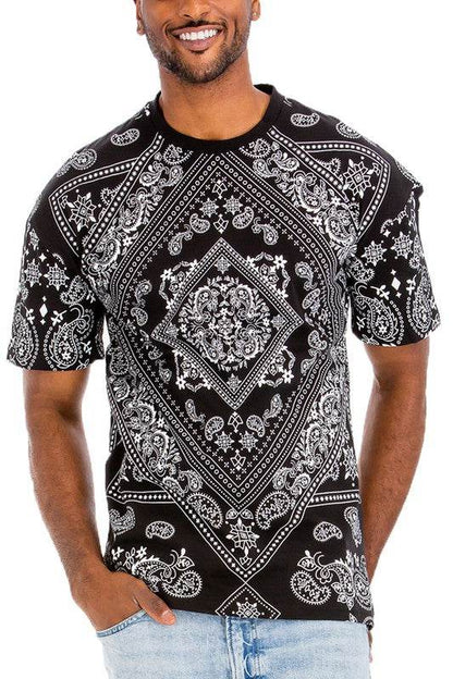 Weiv Mens Bandana Print TShirt - Shop Style & More | Fresh Looks, Everyday Deals & Free Shipping