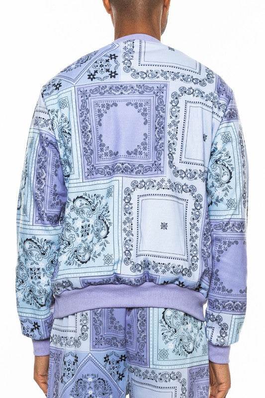 Weiv Paisley Bandana Print CrewNeck - Shop Style & More | Fresh Looks, Everyday Deals & Free Shipping