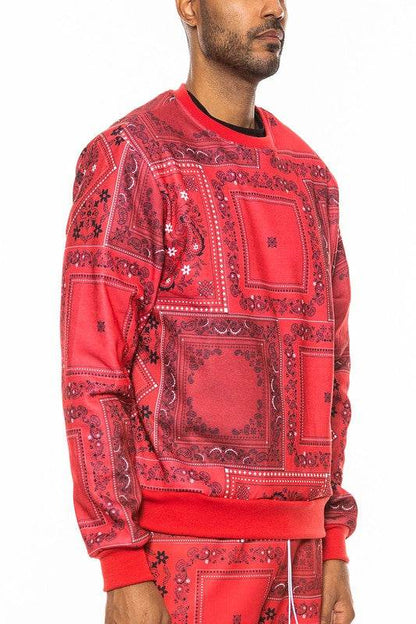 Weiv Paisley Bandana Print CrewNeck - Shop Style & More | Fresh Looks, Everyday Deals & Free Shipping
