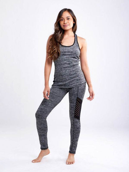 High-Waisted Workout Leggings with Mesh Panels - Shop Style & More | Fresh Looks, Everyday Deals & Free Shipping
