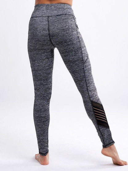 High-Waisted Workout Leggings with Mesh Panels - Shop Style & More | Fresh Looks, Everyday Deals & Free Shipping