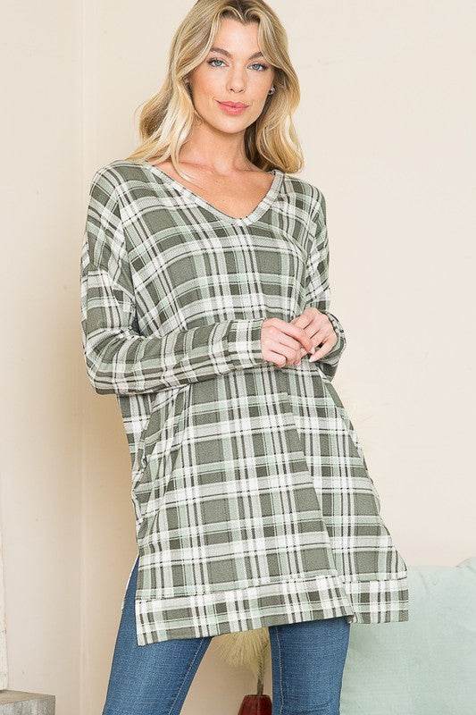 V Neck Sweater Tunic - Shop Style & More | Fresh Looks, Everyday Deals & Free Shipping