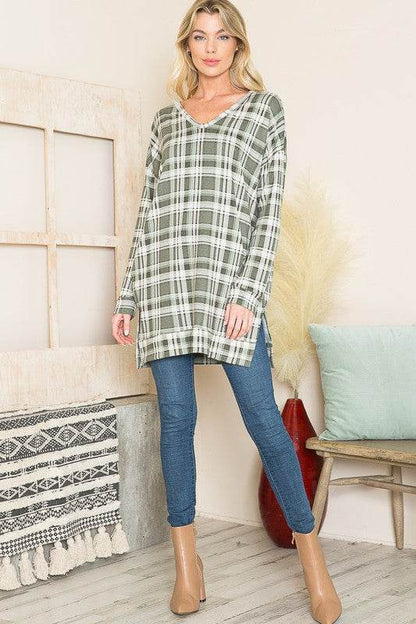 V Neck Sweater Tunic - Shop Style & More | Fresh Looks, Everyday Deals & Free Shipping