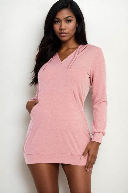 French Terry Hoodie Dress - Shop Style & More | Fresh Looks, Everyday Deals & Free Shipping