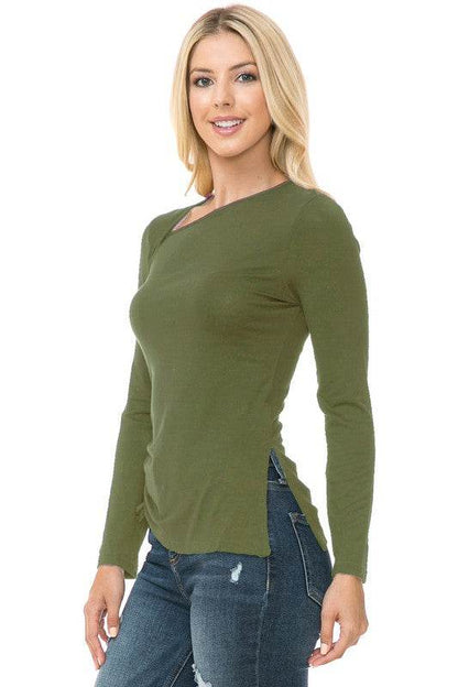Womens Knit Long Sleeve TOP - Shop Style & More | Fresh Looks, Everyday Deals & Free Shipping