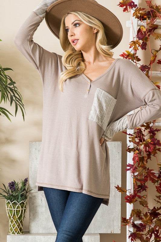 Reversed Stitched Hi Low Tunic - Shop Style & More | Fresh Looks, Everyday Deals & Free Shipping