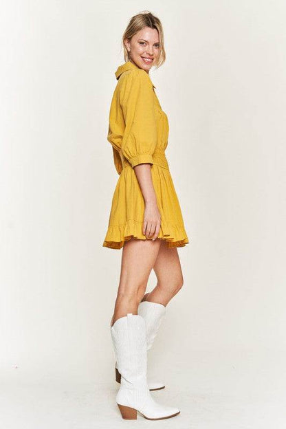 Eyelet detail 3/4 sleeve shortdress PLUS JBJ1091P - Shop Style & More | Fresh Looks, Everyday Deals & Free Shipping