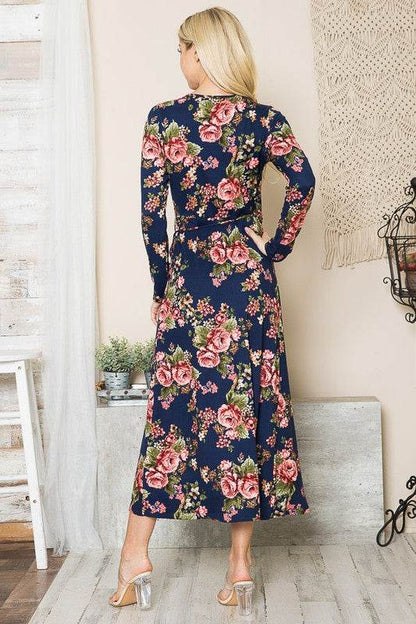 Floral Maxi Wrap Dress - Shop Style & More | Fresh Looks, Everyday Deals & Free Shipping
