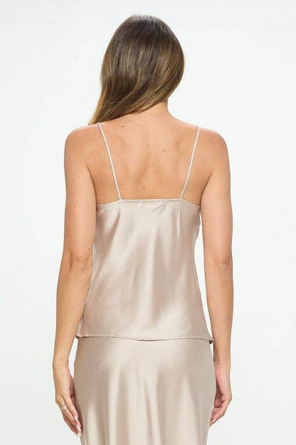 Made in USA Solid Silky Satin Tank Top - Shop Style & More | Fresh Looks, Everyday Deals & Free Shipping