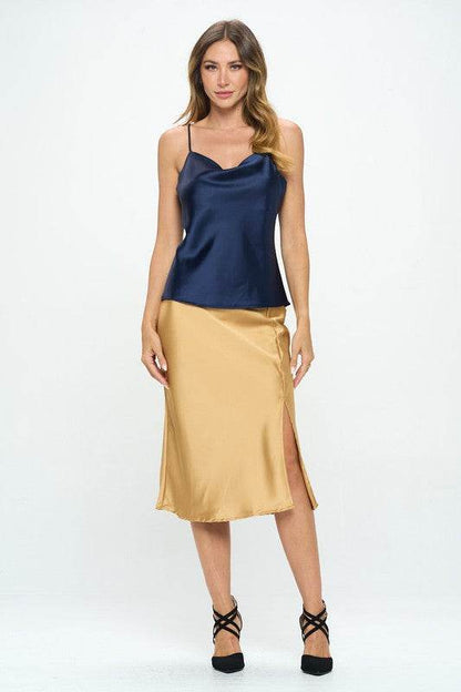Made in USA Solid Silky Satin Tank Top - Shop Style & More | Fresh Looks, Everyday Deals & Free Shipping