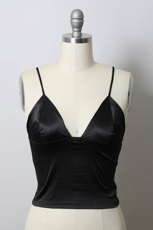 Longline Satin Top - Shop Style & More | Fresh Looks, Everyday Deals & Free Shipping