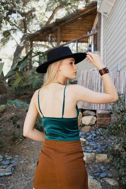 Longline Satin Top - Shop Style & More | Fresh Looks, Everyday Deals & Free Shipping