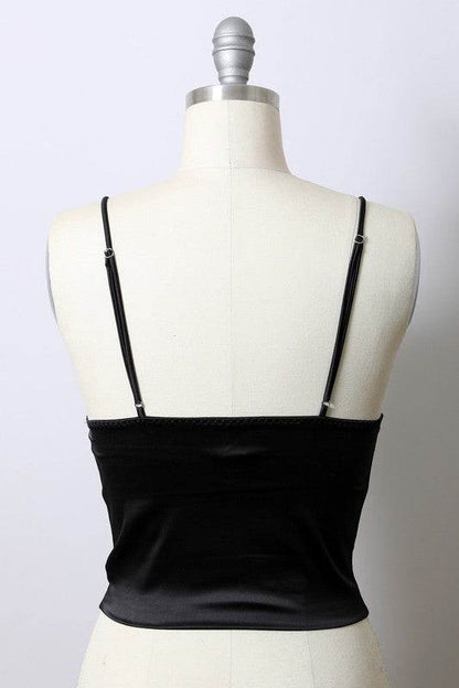 Longline Satin Top - Shop Style & More | Fresh Looks, Everyday Deals & Free Shipping