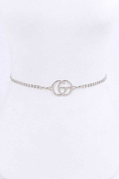 CG Logo Rhinestone Dainty Chain Belt - Shop Style & More | Fresh Looks, Everyday Deals & Free Shipping