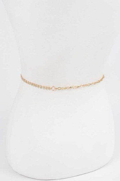CG Logo Rhinestone Dainty Chain Belt - Shop Style & More | Fresh Looks, Everyday Deals & Free Shipping