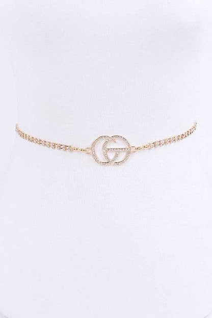CG Logo Rhinestone Dainty Chain Belt - Shop Style & More | Fresh Looks, Everyday Deals & Free Shipping