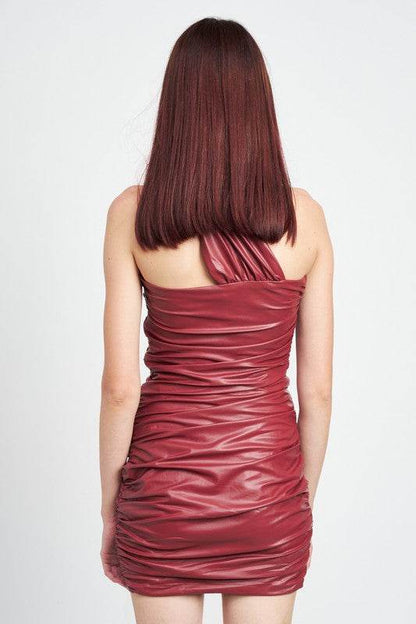 ONE SHOULDER PLEATED MINI DRESS - Shop Style & More | Fresh Looks, Everyday Deals & Free Shipping