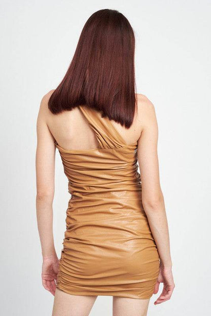 ONE SHOULDER PLEATED MINI DRESS - Shop Style & More | Fresh Looks, Everyday Deals & Free Shipping