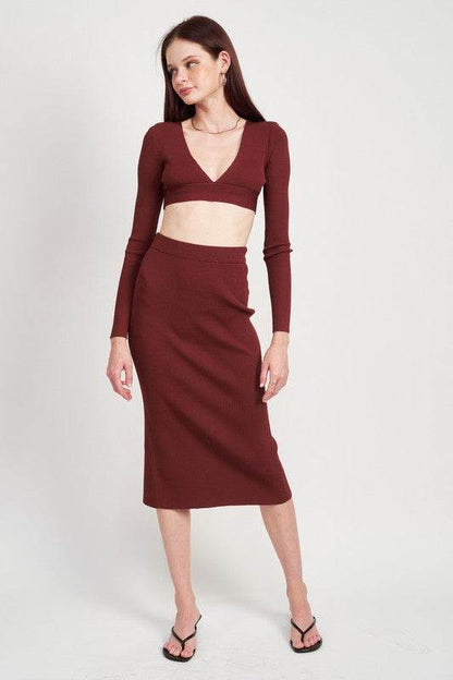 HIGH WAIST MIDI PINCIL SKIRT - Shop Style & More | Fresh Looks, Everyday Deals & Free Shipping