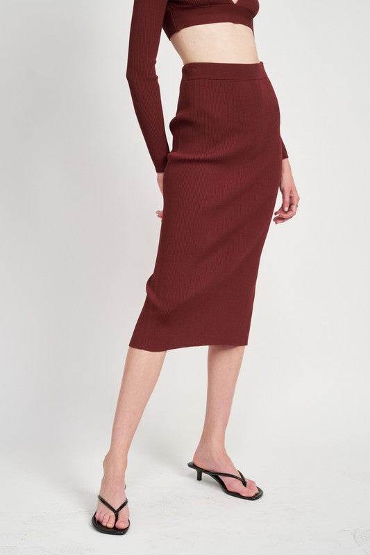 HIGH WAIST MIDI PINCIL SKIRT - Shop Style & More | Fresh Looks, Everyday Deals & Free Shipping