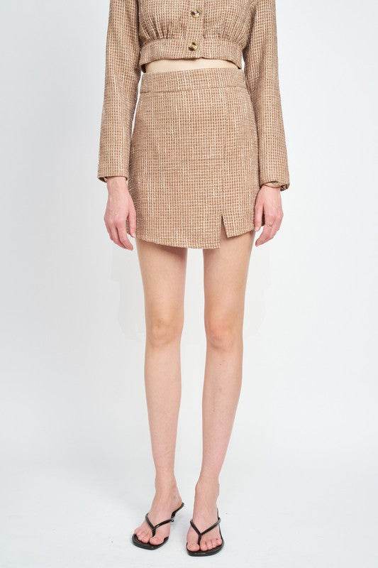 ASYMMETRICAL TWEED MINI SKIRT - Shop Style & More | Fresh Looks, Everyday Deals & Free Shipping