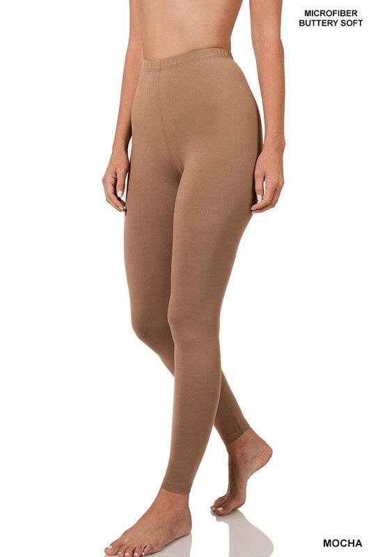 Brushed DTY Microfiber Full-Length Leggings - Shop Style & More | Fresh Looks, Everyday Deals & Free Shipping