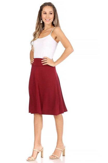 Solid, A-line pull on skirt - Shop Style & More | Fresh Looks, Everyday Deals & Free Shipping