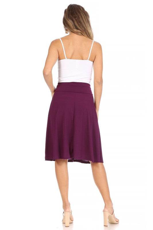 Solid, A-line pull on skirt - Shop Style & More | Fresh Looks, Everyday Deals & Free Shipping