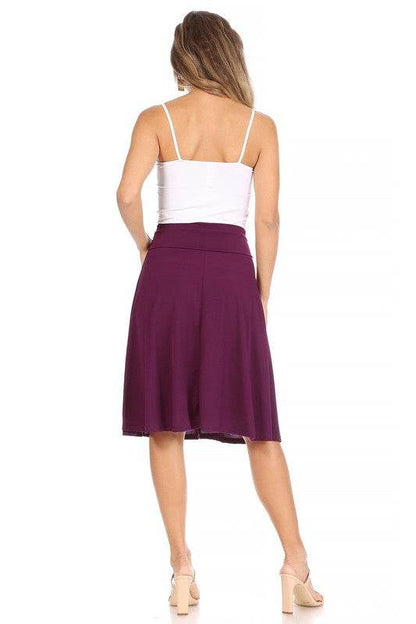 Solid, A-line pull on skirt - Shop Style & More | Fresh Looks, Everyday Deals & Free Shipping