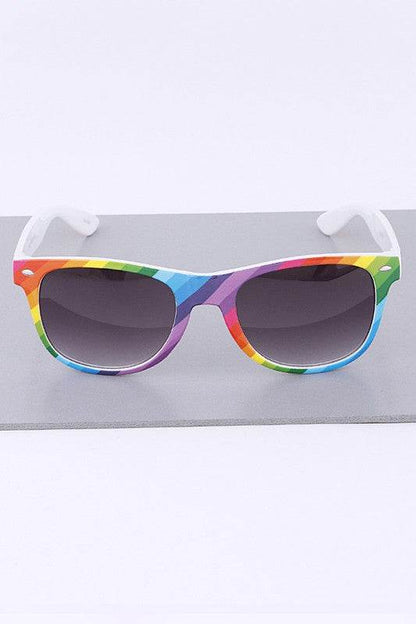 Rainbow Color Pride Wayfarer Sunglasses Set - Shop Style & More | Fresh Looks, Everyday Deals & Free Shipping