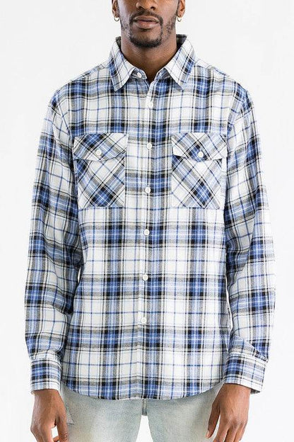 Regular Fit Checker Plaid Flannel Long Sleeve - Shop Style & More | Fresh Looks, Everyday Deals & Free Shipping