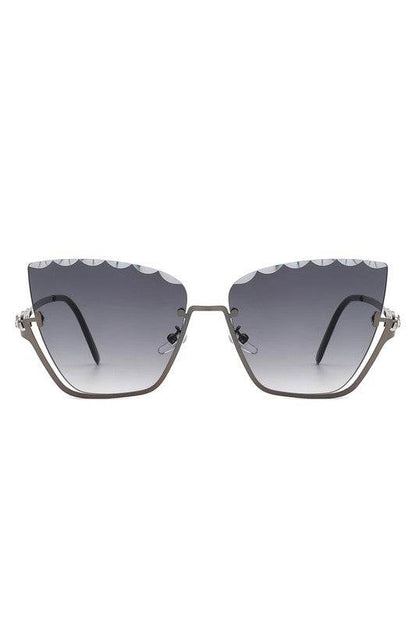 Half Frame Square Tinted Cat Eye Sunglasses - Shop Style & More | Fresh Looks, Everyday Deals & Free Shipping