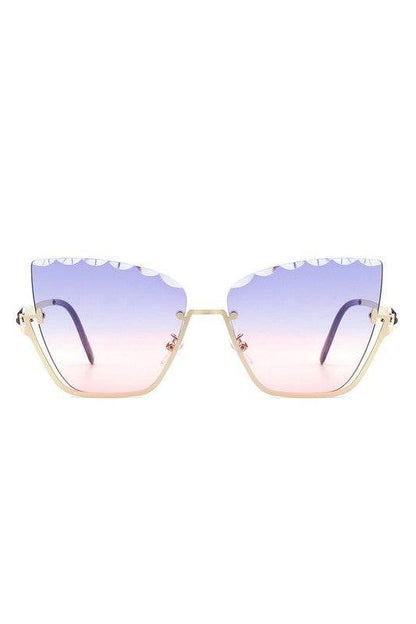 Half Frame Square Tinted Cat Eye Sunglasses - Shop Style & More | Fresh Looks, Everyday Deals & Free Shipping