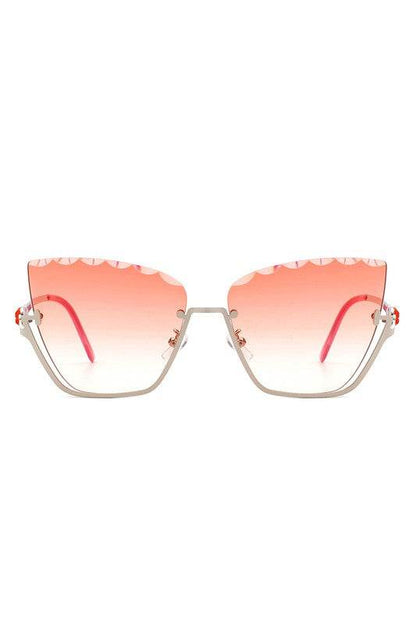 Half Frame Square Tinted Cat Eye Sunglasses - Shop Style & More | Fresh Looks, Everyday Deals & Free Shipping