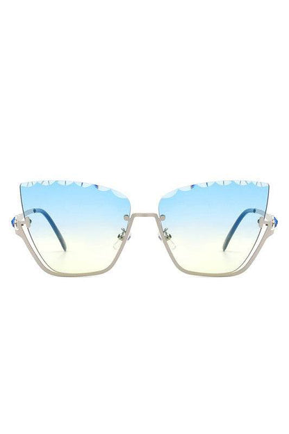Half Frame Square Tinted Cat Eye Sunglasses - Shop Style & More | Fresh Looks, Everyday Deals & Free Shipping