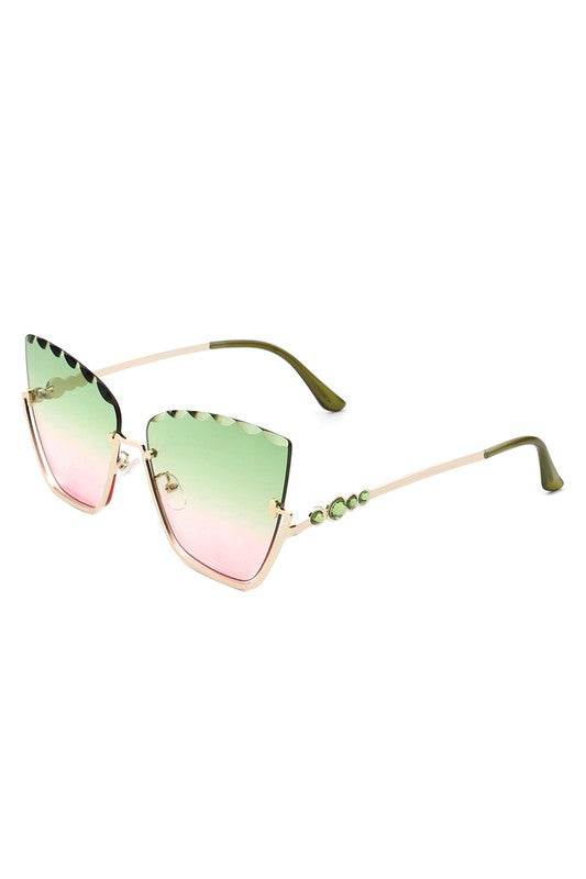 Half Frame Square Tinted Cat Eye Sunglasses - Shop Style & More | Fresh Looks, Everyday Deals & Free Shipping