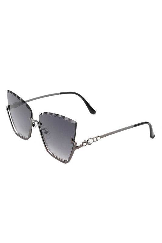 Half Frame Square Tinted Cat Eye Sunglasses - Shop Style & More | Fresh Looks, Everyday Deals & Free Shipping