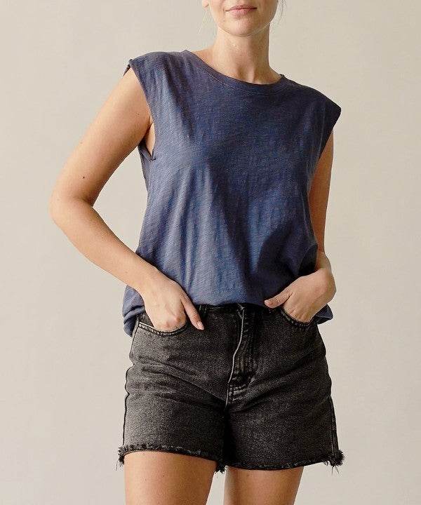 COTTON SLUB MUSCLE VINTAGE NEW TANK - Shop Style & More | Fresh Looks, Everyday Deals & Free Shipping
