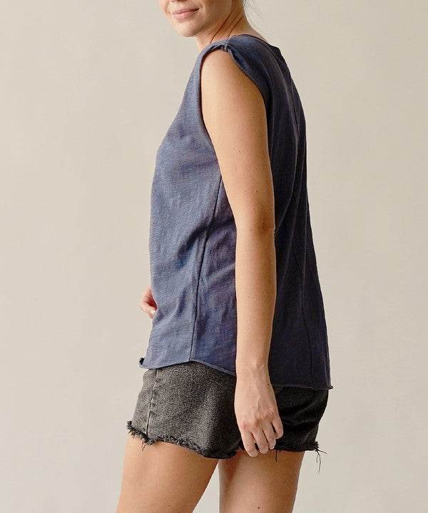 COTTON SLUB MUSCLE VINTAGE NEW TANK - Shop Style & More | Fresh Looks, Everyday Deals & Free Shipping
