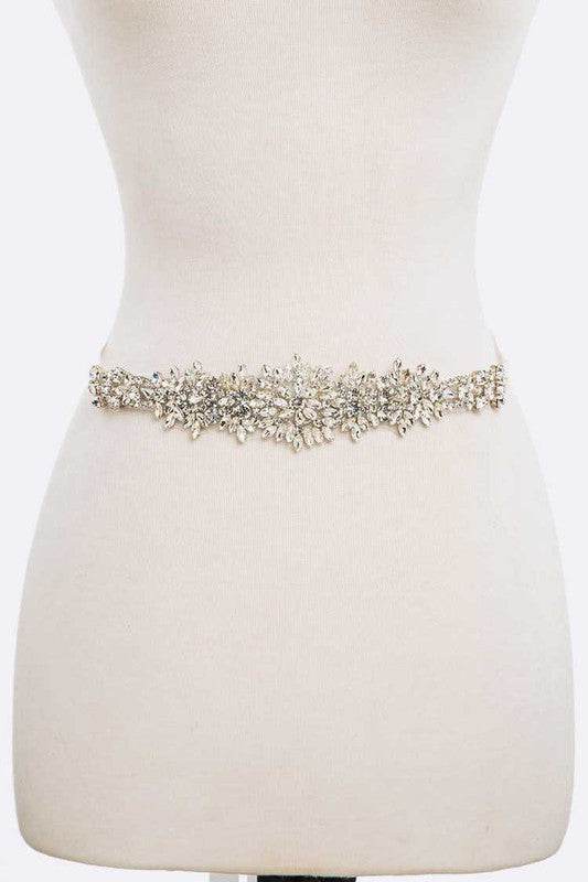 Crystal Flower Statement Sash Tie Belt - Shop Style & More | Fresh Looks, Everyday Deals & Free Shipping