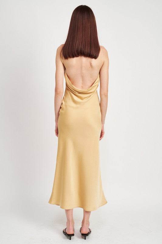 SATIN MAXI BIAS DRESS - Shop Style & More | Fresh Looks, Everyday Deals & Free Shipping