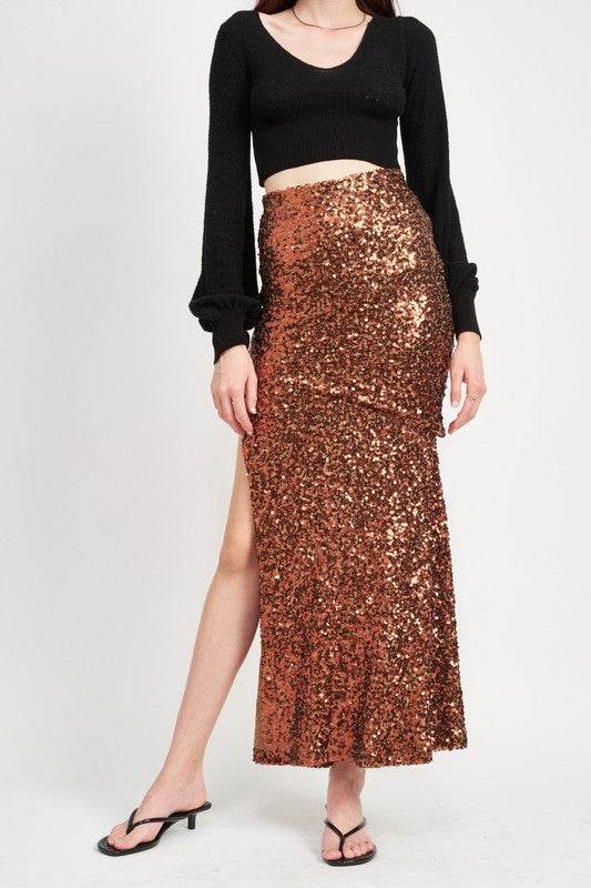 PRINTED HIGH WAIST MAXI SKIRT - Shop Style & More | Fresh Looks, Everyday Deals & Free Shipping
