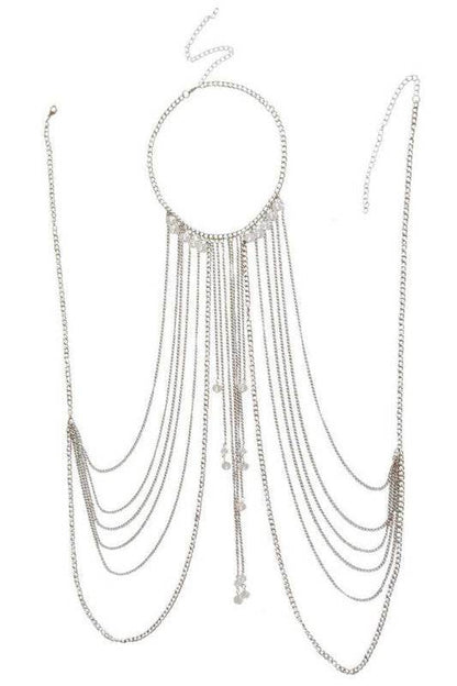 Mesh Metal Shoulder Pad Layer Body Chain - Shop Style & More | Fresh Looks, Everyday Deals & Free Shipping