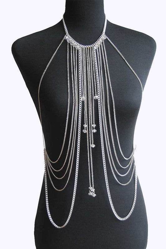 Mesh Metal Shoulder Pad Layer Body Chain - Shop Style & More | Fresh Looks, Everyday Deals & Free Shipping