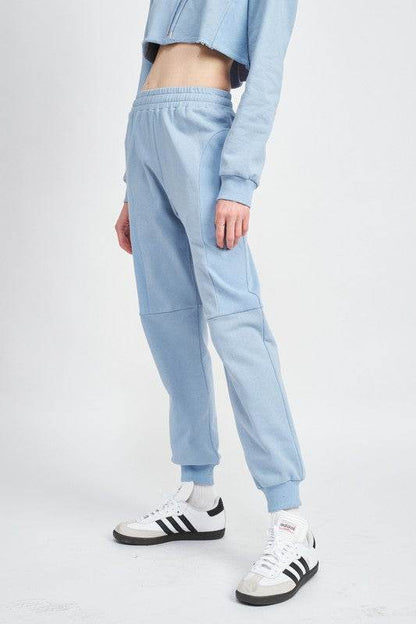 RIB CONTRAST JOGGER PANTS - Shop Style & More | Fresh Looks, Everyday Deals & Free Shipping