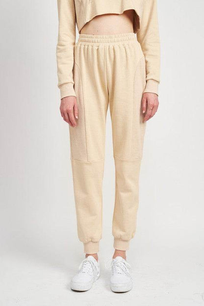 RIB CONTRAST JOGGER PANTS - Shop Style & More | Fresh Looks, Everyday Deals & Free Shipping